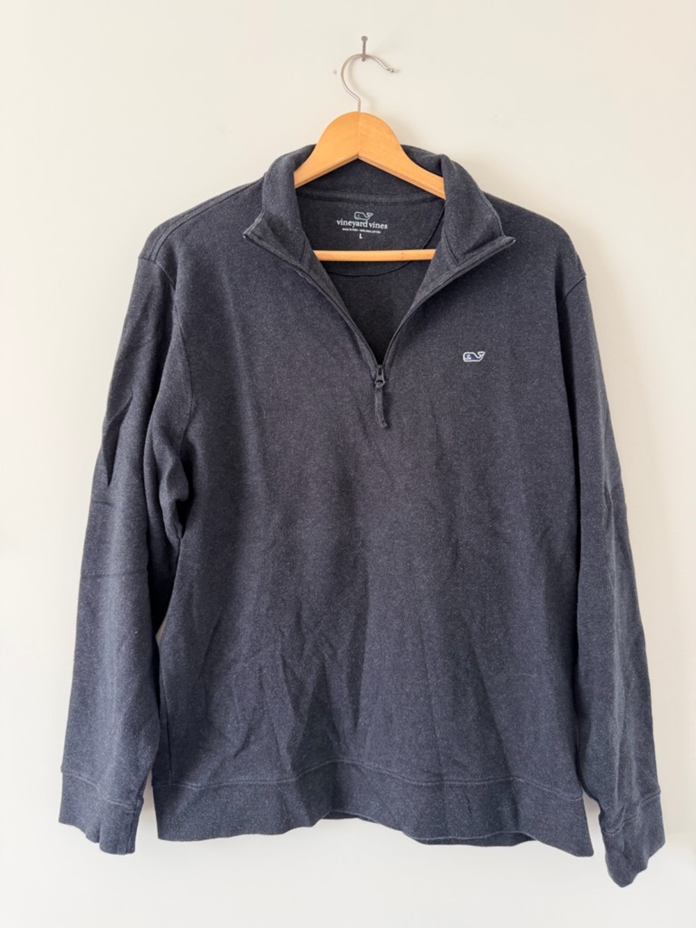 Vineyard Vines Men’s Charcoal Half-Zip Pullover Sweater
